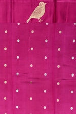 Handwoven Silver Grey Banarasi Katan Soft Silk Saree