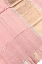 Handwoven Rose Pink Banarasi Katan Silk Saree