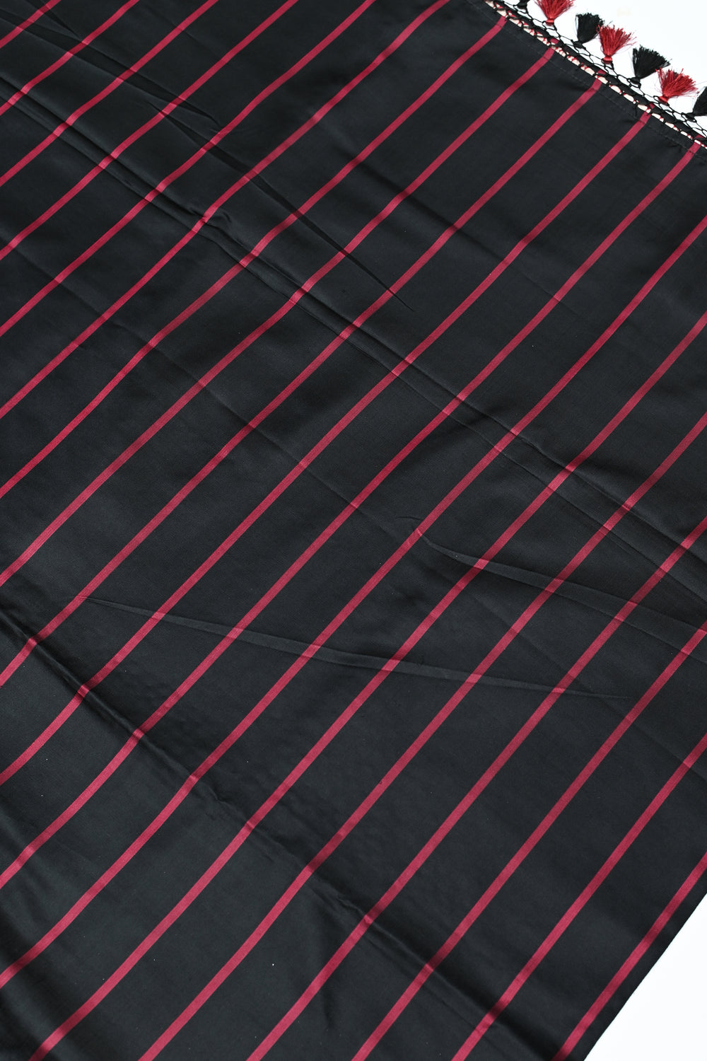 Handwoven Black Banarasi Katan Silk Saree