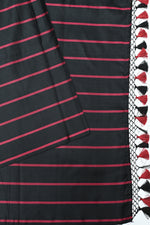 Handwoven Black Banarasi Katan Silk Saree