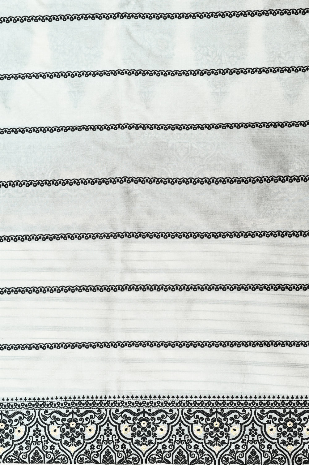 Handwoven White Banarasi Katan Silk Saree