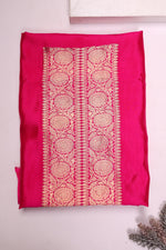 Handwoven Rani Pink Banarasi Katan Silk Co - ord Set