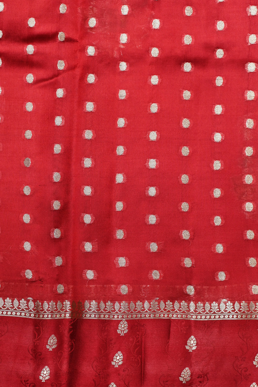 Handwoven Hot Red Meenakari Banarasi Katan Soft Silk Saree