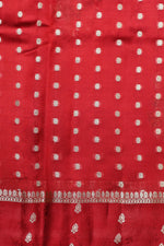 Handwoven Hot Red Meenakari Banarasi Katan Soft Silk Saree