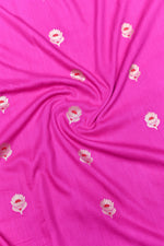 Handwoven Rani Pink Meenakari Banarasi Katan Silk Saree