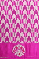 Handwoven Rani Pink Meenakari Banarasi Katan Silk Saree