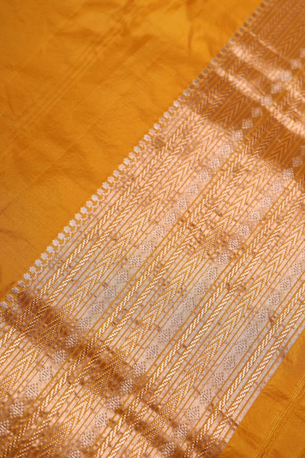 Handwoven Yellow Banarasi Katan Silk Co-ord Set