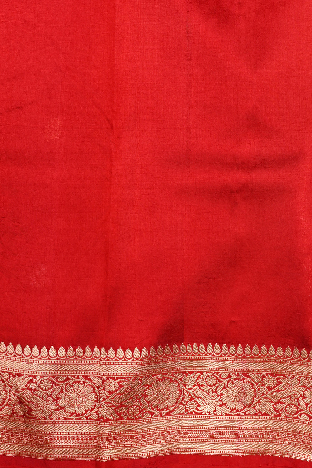 Handwoven Red Banarasi Katan Silk Saree