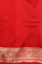Handwoven Red Banarasi Katan Silk Saree
