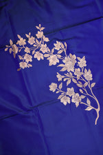 Handwoven Royal Blue Banarasi Katan Silk Co - ord Set