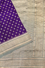 Handwoven Purple Banarasi Uppada Silk Saree