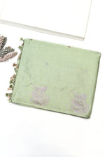 Handwoven Pista Green Banarasi Moonga Silk Saree