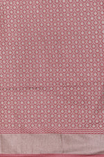 Handwoven Dusty Rose Banarasi Moonga Silk Saree