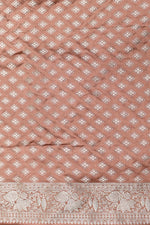 Handwoven Copper Brown Banarasi  Moonga Silk Saree