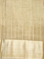 Beidge Tan Motif Katan Silk Handwoven Banarasi Saree