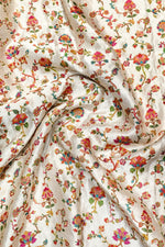 Off White Kalamkari Moonga Silk Blended Saree