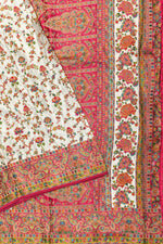 Off White Kalamkari Moonga Silk Blended Saree