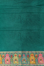 Mustard Yellow Kalamkari Moonga Silk Blended Saree