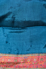 Blue Kalamkari Moonga Silk Blended Saree