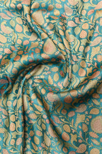 Grey Kalamkari Moonga Silk Blended Saree