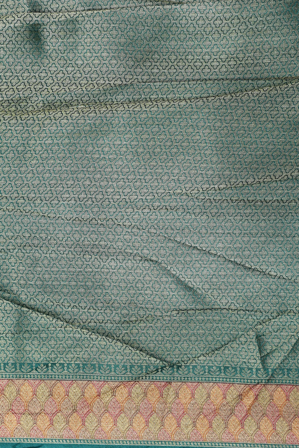 Grey Kalamkari Moonga Silk Blended Saree
