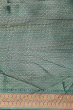 Grey Kalamkari Moonga Silk Blended Saree