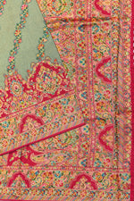 Grey Kalamkari Moonga Silk Blended Saree