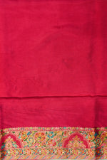 Grey Kalamkari Moonga Silk Blended Saree