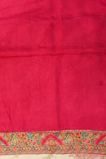 Cream Kalamkari Moonga Silk  Blended Saree