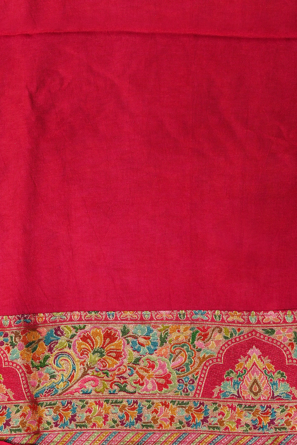 Yellow Kalamkari Moonga Silk  Blended Saree