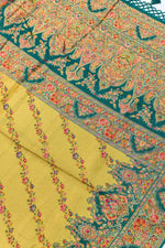 Blue Kalamkari Moonga Silk  Blended Saree