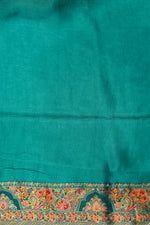 Blue Kalamkari Moonga Silk  Blended Saree