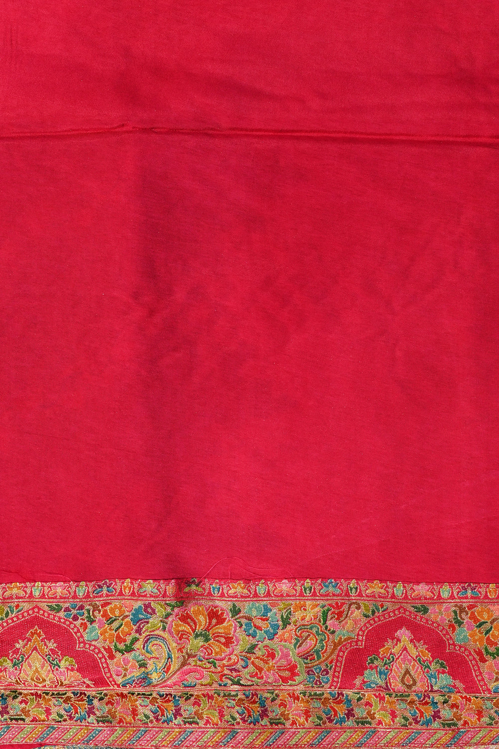Light Grey Kalamkari Moonga Silk Blended Saree