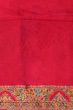 Light Grey Kalamkari Moonga Silk Blended Saree