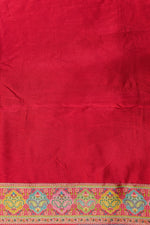 Grey Kalamkari Moonga Silk Blended Saree