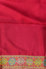 Light Grey Kalamkari Moonga Silk Blended Saree