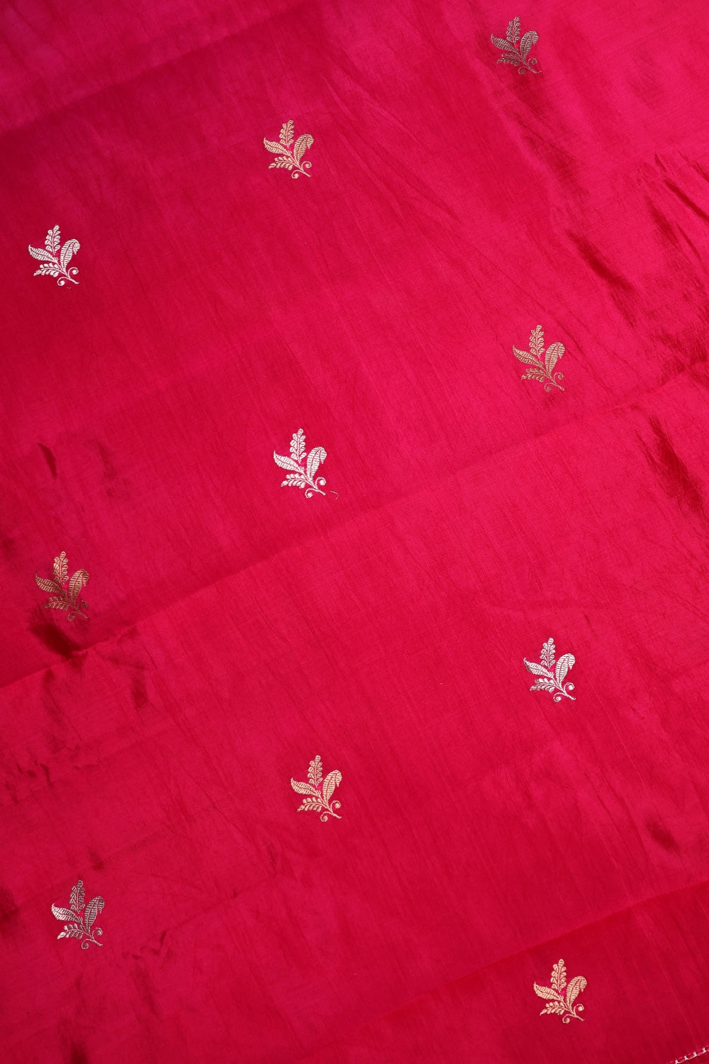 Handwoven Rani Pink Banarasi Katan Silk Suit