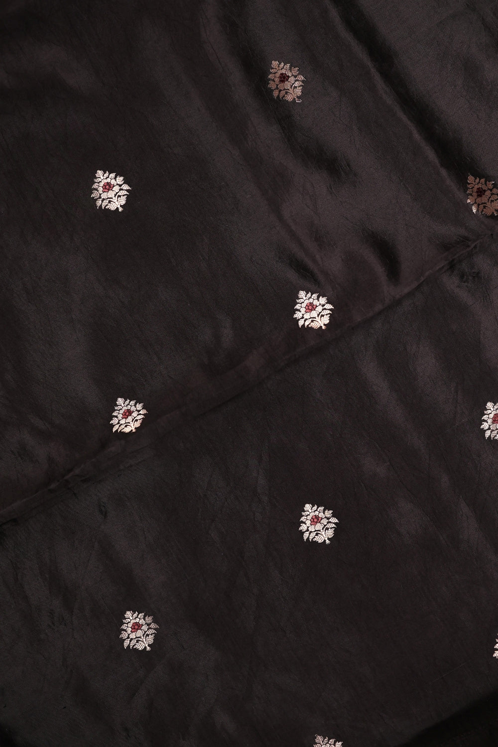 Handwoven Black Banarasi Katan Silk Suit