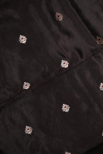 Handwoven Black Banarasi Katan Silk Suit