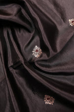 Handwoven Black Banarasi Katan Silk Suit