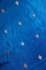 Handwoven Sky Blue Banarasi Katan Silk Suit