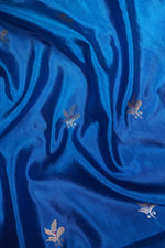 Handwoven Sky Blue Banarasi Katan Silk Suit