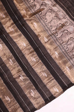 Handwoven Jet Black Banarasi Katan Silk Suit