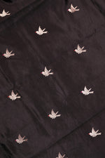 Handwoven Jet Black Banarasi Katan Silk Suit