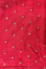 Cream Kalamkari Moonga Silk Blended Saree