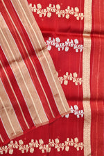 Rose Red Sona Roopa Breezy Organza  Handwoven Banarasi Saree