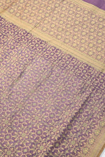Orchid Purple Jamdani Cotton Blended Saree