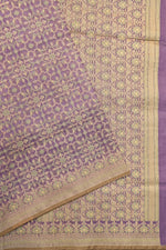 Orchid Purple Jamdani Cotton Blended Saree