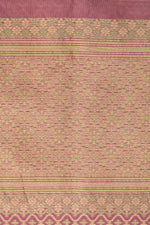 Carrot Red Jangla Cotton Blended Saree