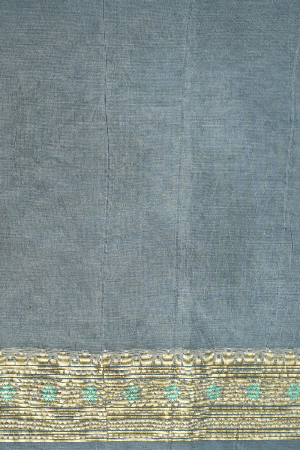 Grey Booti Cotton Blended Saree